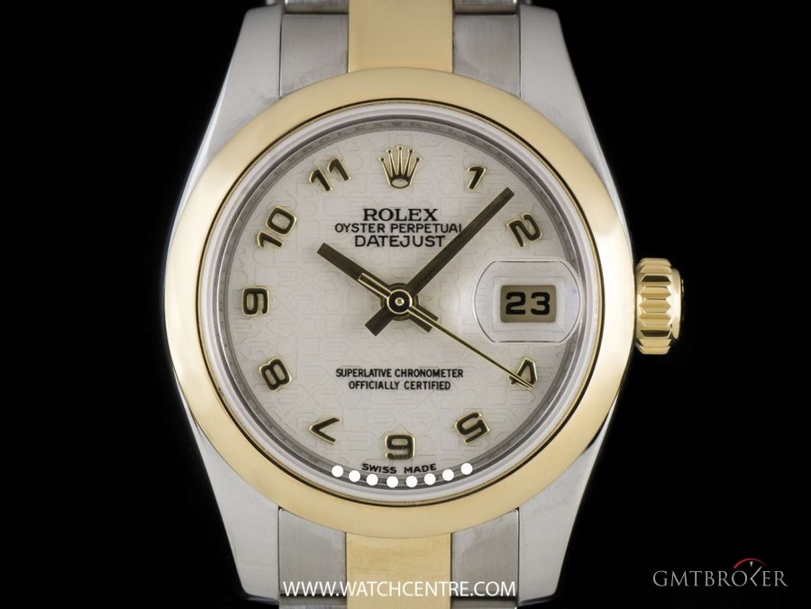 Rolex Steel  Gold OP Cream Jubilee Dial Datejust Ladies 179163 734445