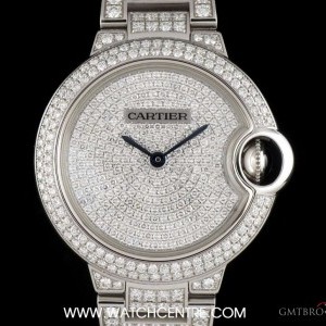 Cartier 18k White Gold Fully Loaded Diamond Set Ballon Ble HPI00562 744229