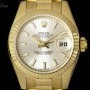 Rolex Datejust Ladies 18k Yellow Gold Silver Dial 179178