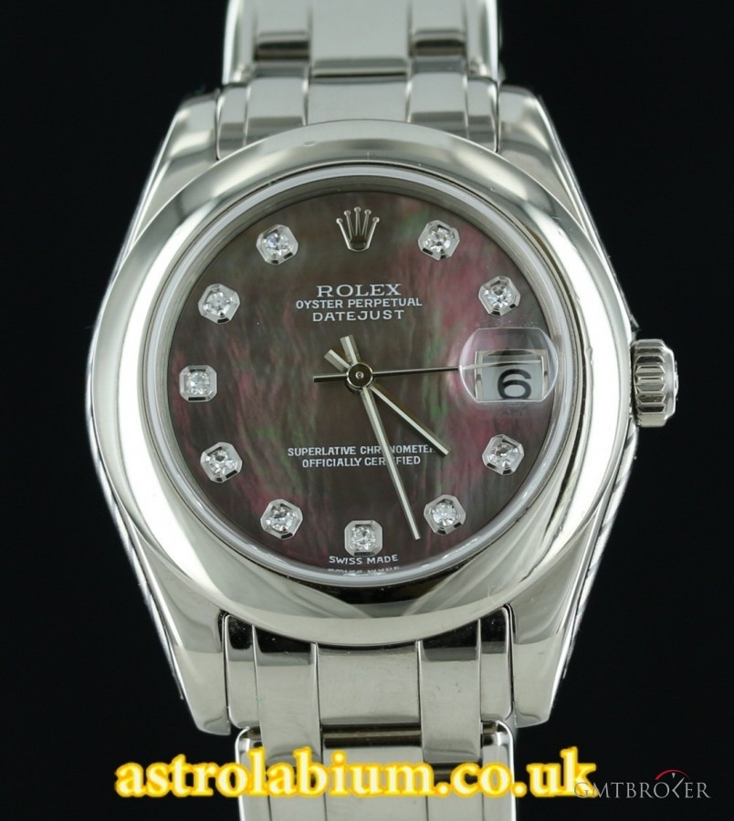 Rolex Midsize DateJust Pearlmaster 81209 Diamond 18K 81209 326461
