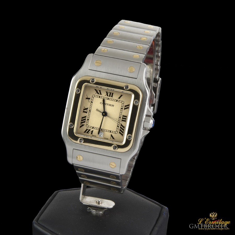 Cartier SANTOS STELL AND GOLD MEN SIZE 19524 309651