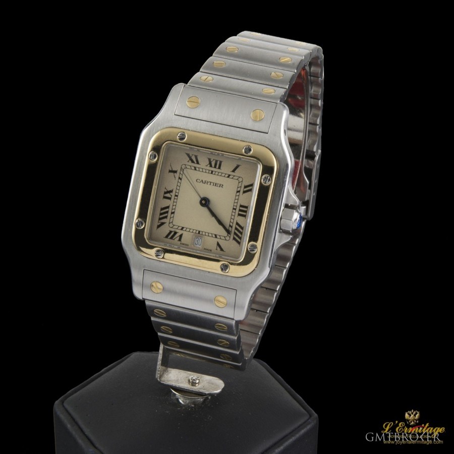 Cartier SANTOS STELL AND GOLD MEN SIZE 19524 308877