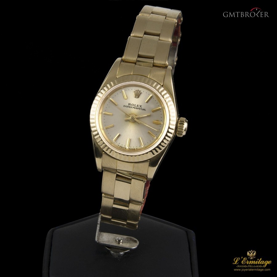 Rolex OYSTER PERPETUAL YELLOW GOLD 67198 308365