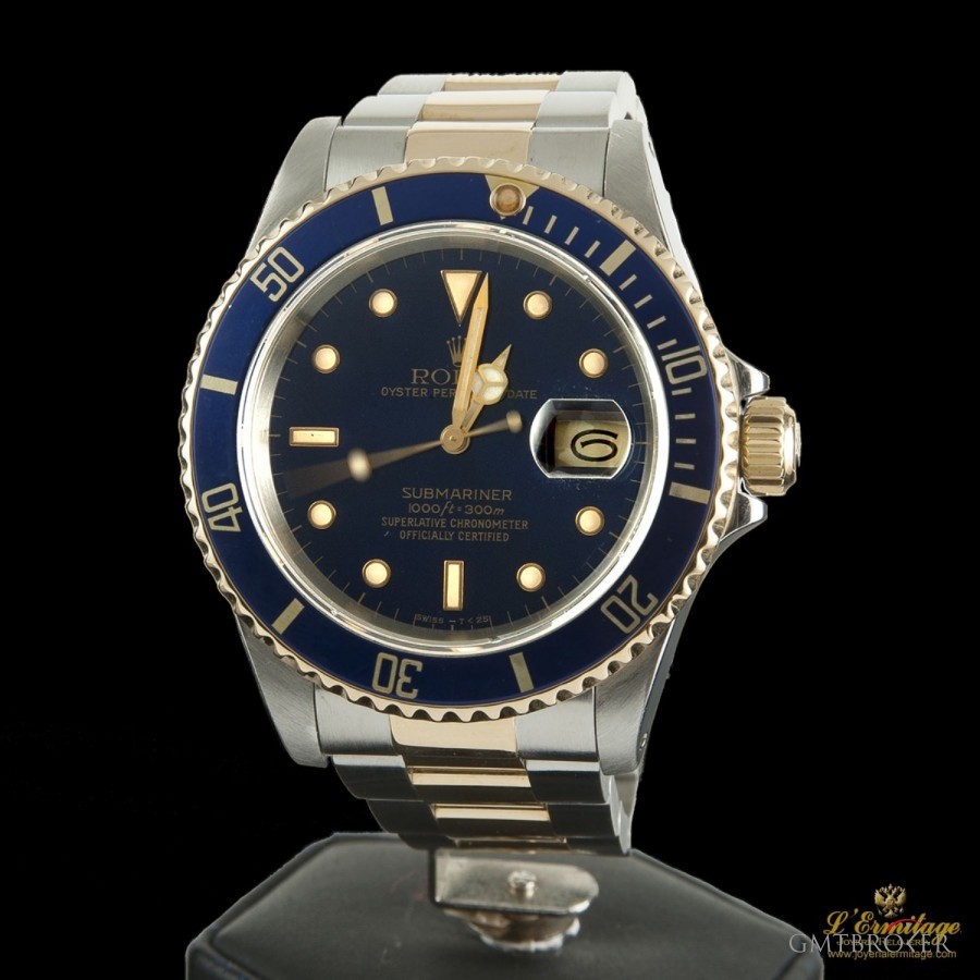 Rolex SUBMARINER  STEEL AND GOLD BLUE DIAL 116613 363305