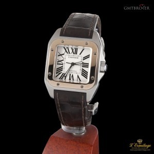 Cartier SANTOS 100 MEDIUM ACERO Y ORO  AMOM 2878 717935