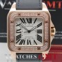 Cartier SANTOS 100XL ROSE GOLD DIAMOND BEZEL FULL SET