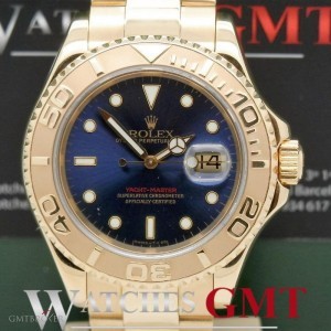 Rolex YACHT MASTER GOLD BLUE DIAL 16628 16628 586789