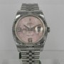 Rolex DATEJUST WHITE GOLD BEZEL ROSE FLOREAL DIAL