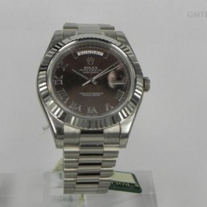 Rolex DAY DATE II WHITE GOLD BROWN DIAL 218239 4761