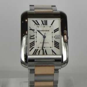 Cartier TANK ANGLAISE XL SIZE STEEL ROSE GOLD W5310006 4741