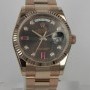 Rolex DAY DATE ROSE GOLD CHOCOLATE DIAL WITH DIAMOND