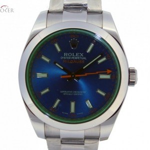 Rolex Milgauss Vetro Verde Blu Dial 116400GV 116400GV 363845