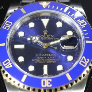 Rolex Submariner Bi-metal Blue Face - 116613LB 116613LB 384987