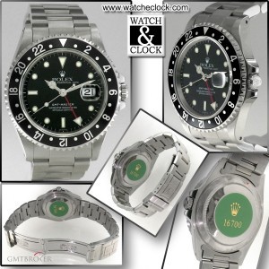 Rolex GMT 16700 ghiera nera 16700 449733