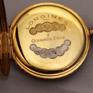 Longines Grand Prix 7 Solid Gold 18k Pocket Watch 3816502 31773