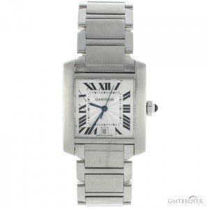 Cartier Tank Francaise Stainless Steel Swiss Automatic Men nessuna 89973