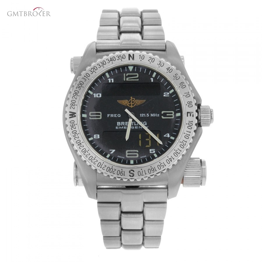 Breitling Emergency E561211 Titanium Quartz  Digital Mens Wa E56121.1 98673