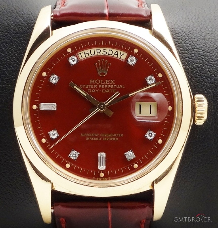 Rolex OPERP DAY DATE QUADRANTE LACCA BORDEAUX BRILL 1803 58621