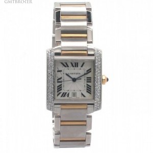 Cartier Tank Francaise W51005Q4 18K Gold and Steel Custom W51005Q4 553097