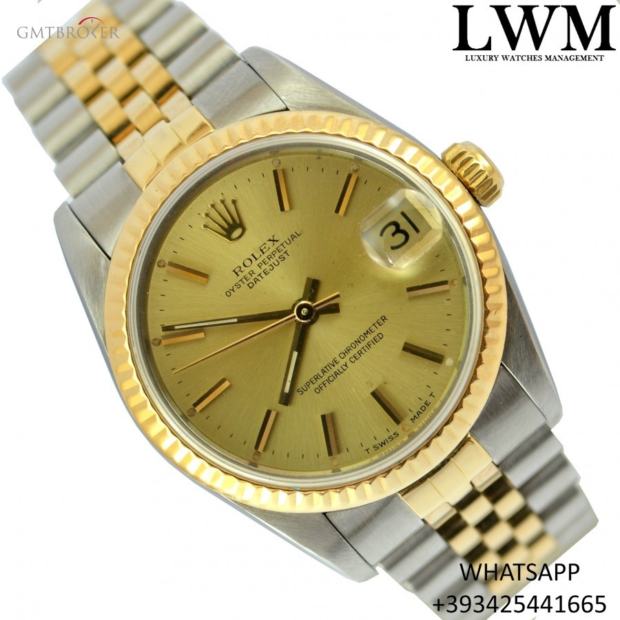 Rolex Datejust 68273 champagne dial Full Set 1985 68273 819887