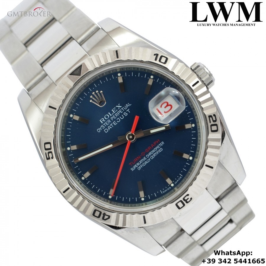 Rolex Datejust 116264 Turn-O-Graph blue dial Full 116264 838996