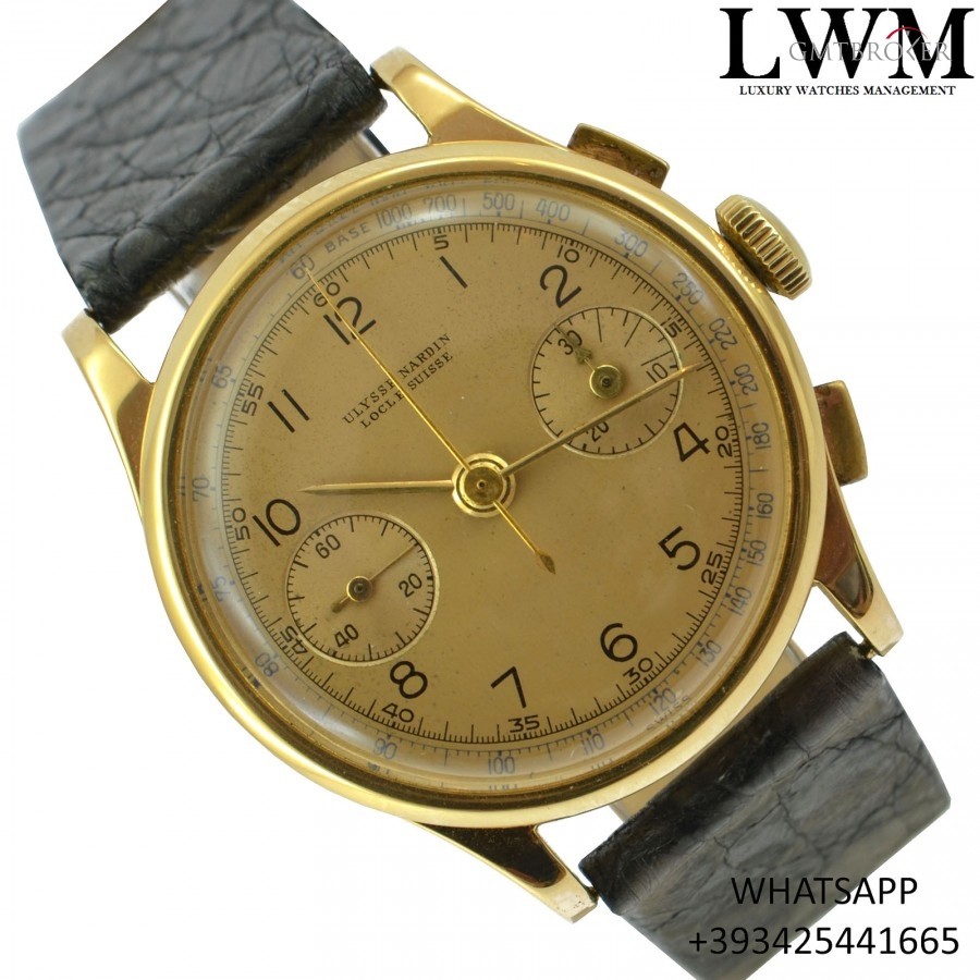 Ulysse Nardin Locle Suisse Chronograph Valjoux 23 yellow gold 18 nessuna 814211