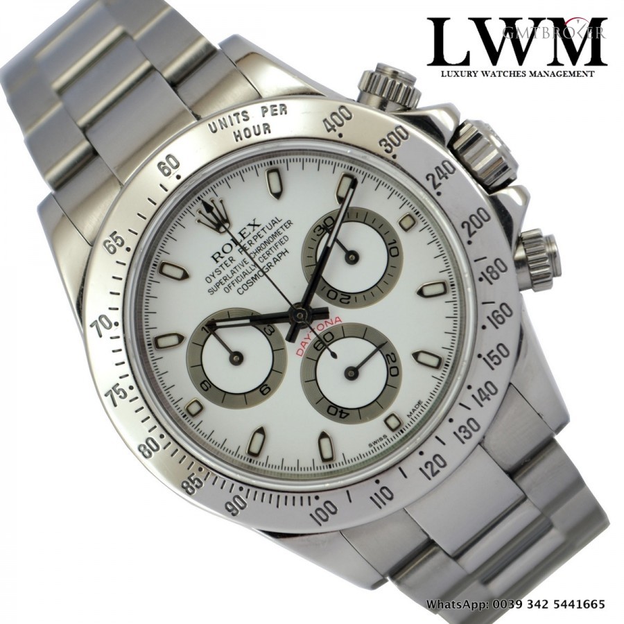 Rolex Daytona 116520 serial P white cream dial Full Set 116520 768812