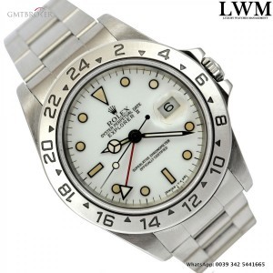 Rolex Explorer II 16570 white dial indexes grain of mais, Foto 1 su  Gmtbroker