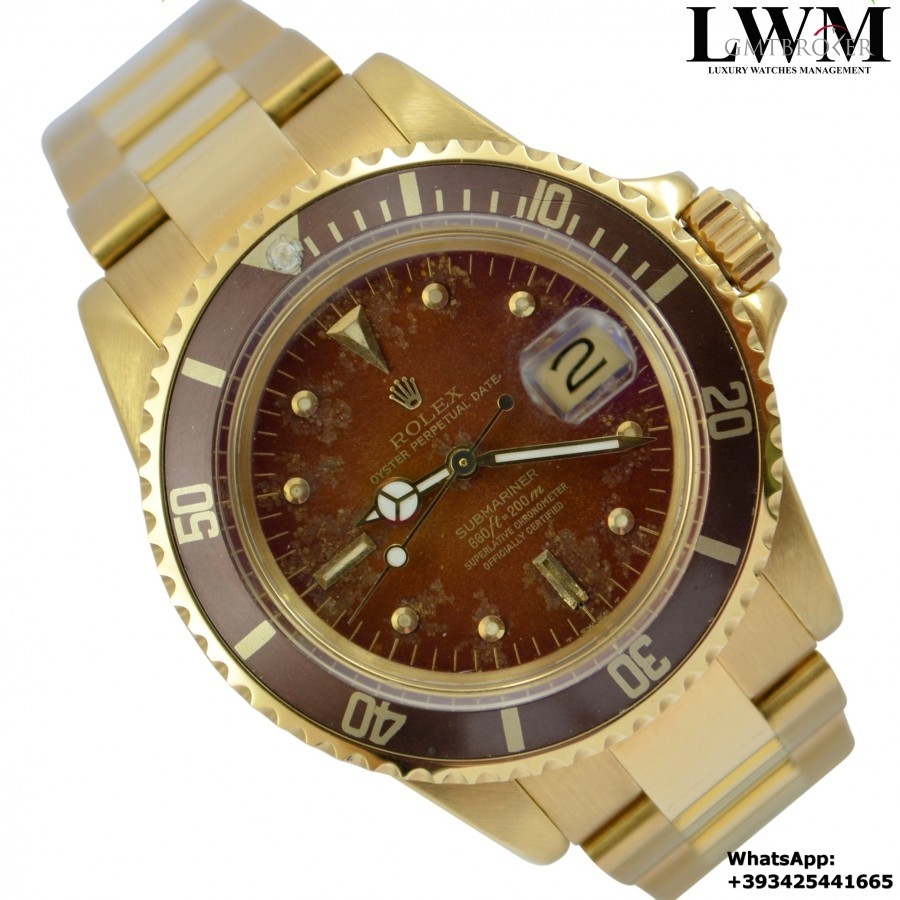 Rolex Submariner 16808 Tropical brown dial yello 16808 852296