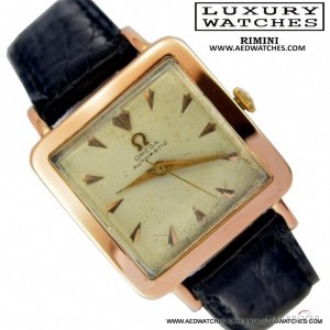 Omega Square Cioccolatone vintage Pink Gold 18KT 1950 33-5526 720987