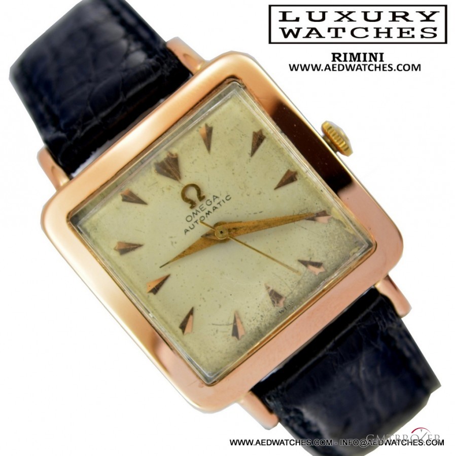 Omega Square Cioccolatone vintage Pink Gold 18KT 1950 33-5526 720987