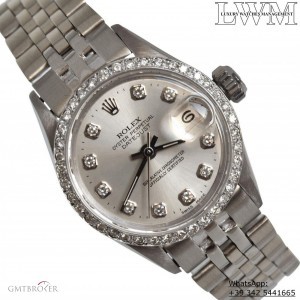 Rolex Datejust 6517 ladies silver diamonds dial w 6517 900167