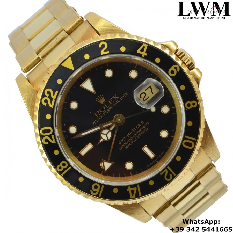Rolex GMT Master II 16718 Never Polisched black d 16718 836785
