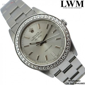 Rolex Air King 14000M silver dial diamonds bezel 14000M 860165