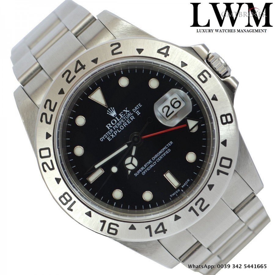 Rolex Explorer II 16570 black dial SEL never polished Fu 16570 807524