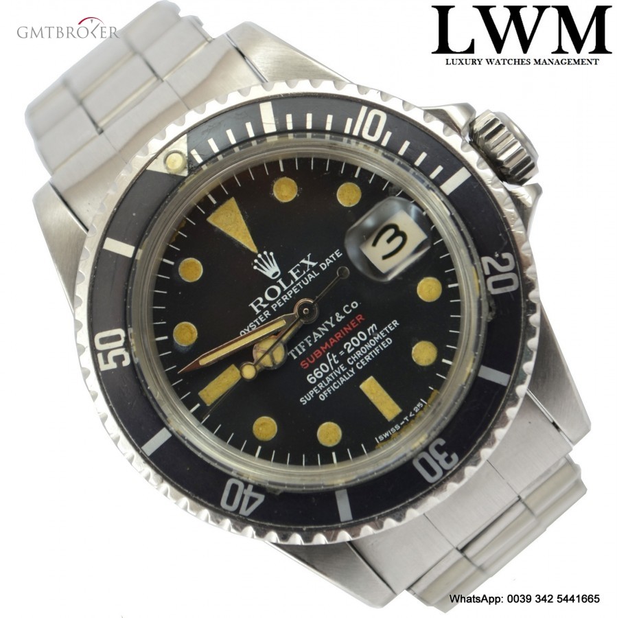 Rolex Submariner 1680 MK6 red written by TIFFANY 1680 839068