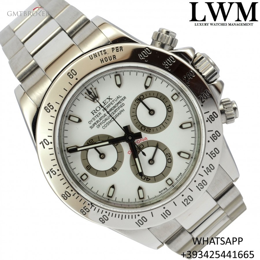 Rolex Daytona 116520 white dial Full Set 2002 116520 814514