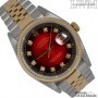 Rolex Datejust 16233 Red Vignette diamonds dial