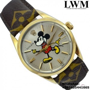 Rolex Oyster Perpetual 1025 by Mickey Mouse silve 1025 857678