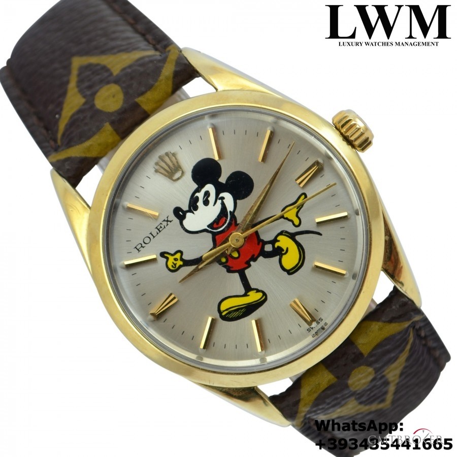 Rolex Oyster Perpetual 1025 by Mickey Mouse silve 1025 857678