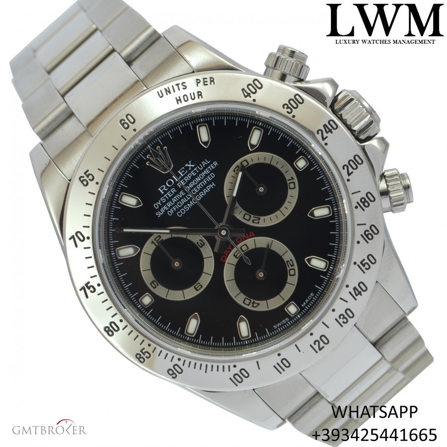 Rolex Daytona 116520 serial Y black dial Full Set 116520 827297
