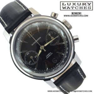 Wakmann Chronograph Incabloc Venus 188 black dial 1965 nessuna 719277