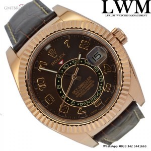 Rolex Sky Dweller 326135 Everose Chocolate dial Like New 326135 770993
