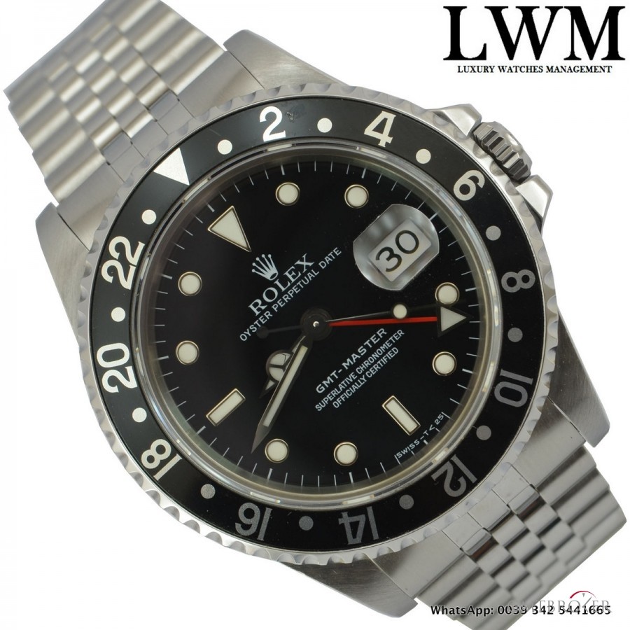 Rolex GMT Master 16700 Black Never Polished Full Set 199 16700 800319