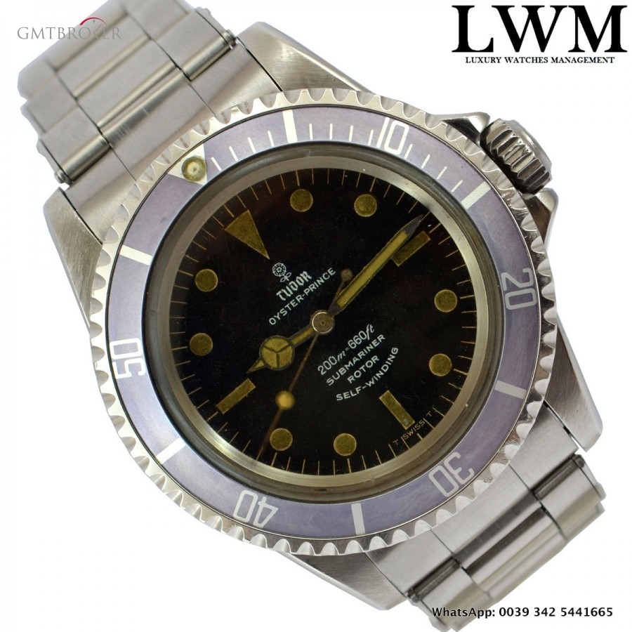 Tudor Submariner 7928 Rose logo meter first dial Full Se 7928 789419