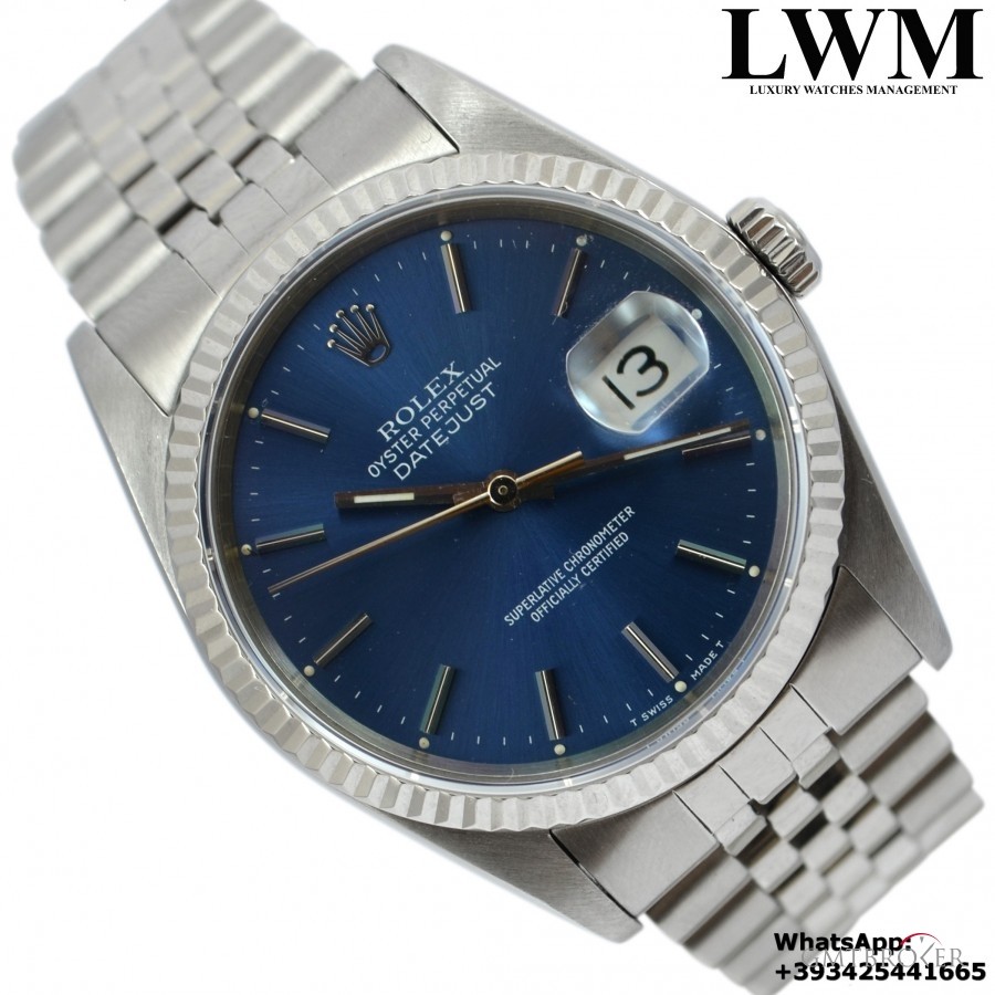 Rolex Datejust 16234 dark blue dial Full Set 16234 852965