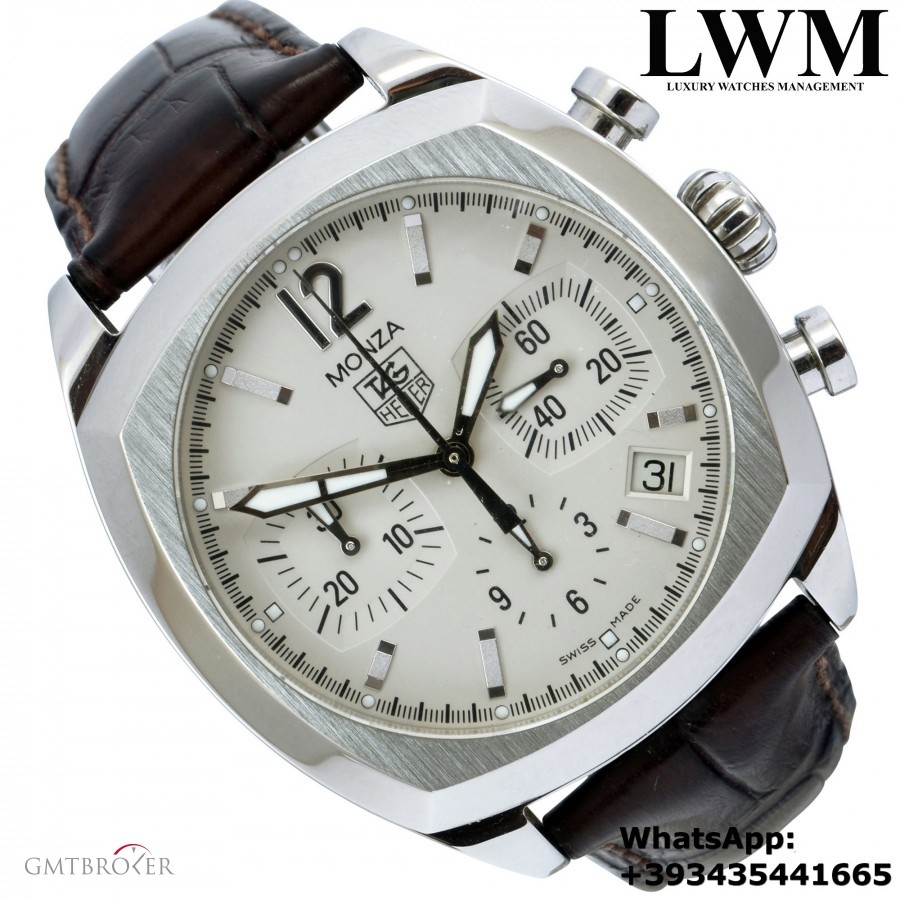 Anonimo TAG HEUER  Monza CR2114 Chronograph silver dial Fu CR2114-FC6165 856010