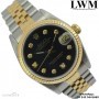 Rolex Datejust 68273 black diamonds dial Full Set