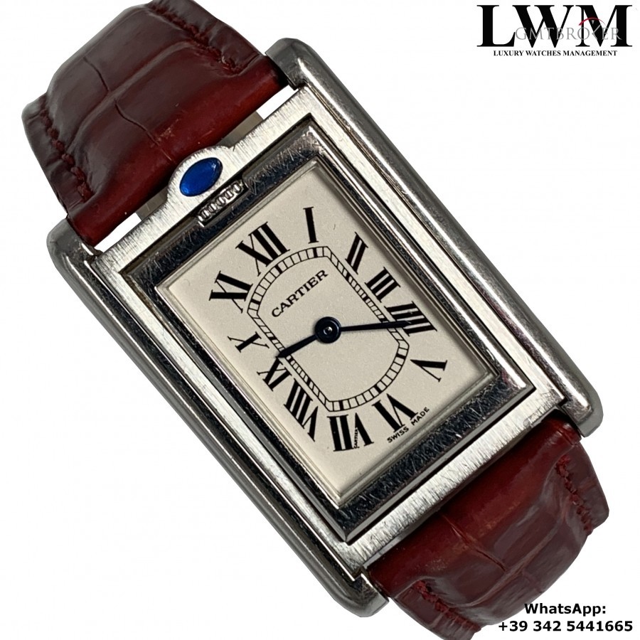 Cartier Tank Basculante silver dial 2001s 2405 873071