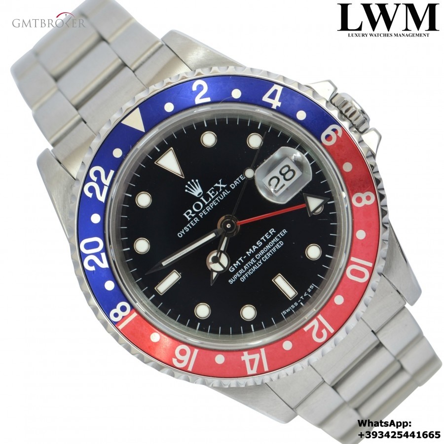 Rolex GMT Master I 16700 Pepsi Full Set 1989 16700 843679